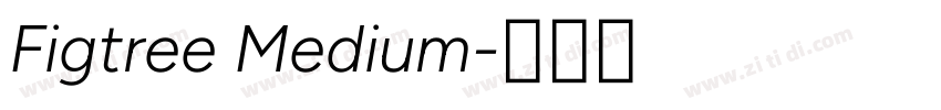 Figtree Medium字体转换